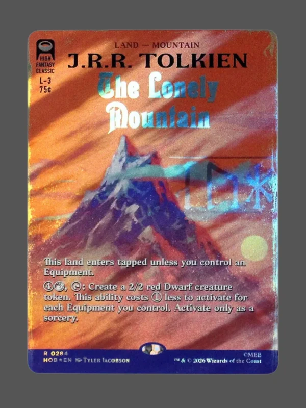 The Lonely Mountain Surge Foil MTG proxy card from The Hobbit #284