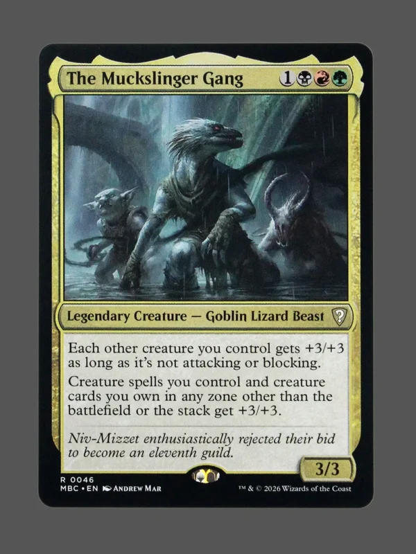 The Muckslinger's Gang Foil MTG proxy card from Mystery Booster Commander Edition #46