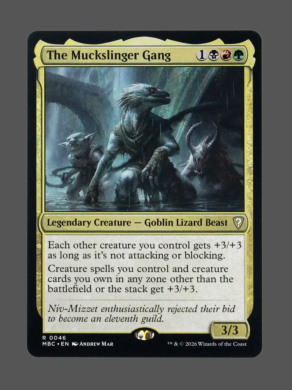 the-muckslingers-gang-046-foil.webp The Muckslinger's Gang Foil MTG proxy card from Mystery Booster Commander Edition #46
