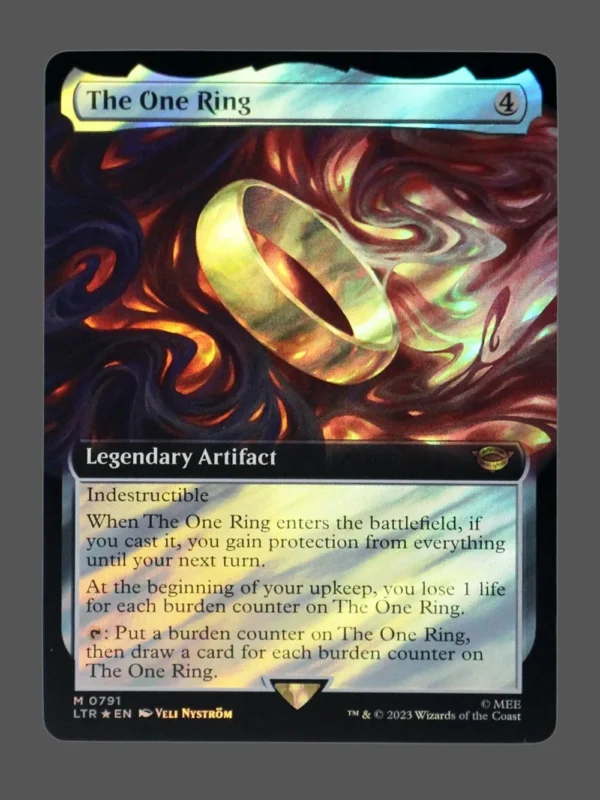 The One Ring Surge Foil MTG proxy card from The Lord of the Rings: Tales of Middle-earth #791
