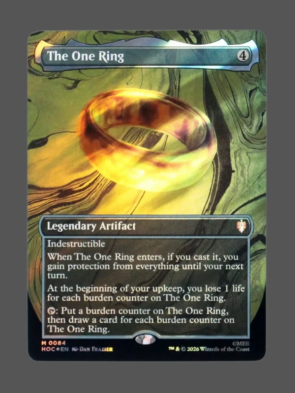 The One Ring Surge Foil MTG proxy card from The Hobbit Eternal #84