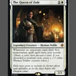 The Queen of Dale Holo MTG proxy card from The Hobbit #24