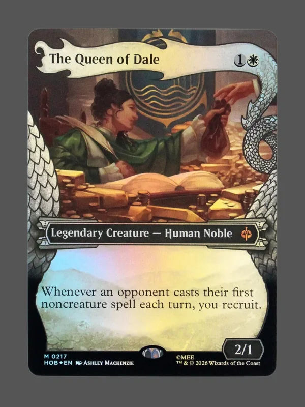 The Queen of Dale Foil MTG proxy card from The Hobbit #217
