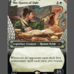 The Queen of Dale Holo MTG proxy card from The Hobbit #217