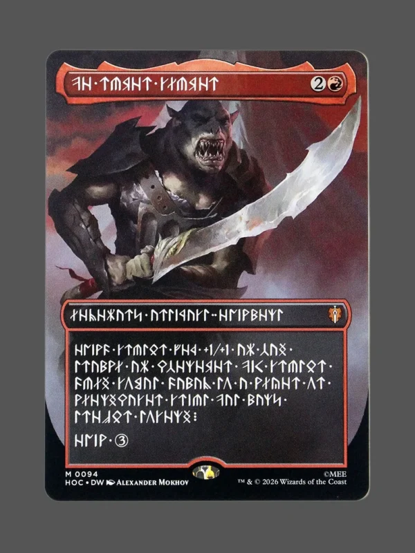 The Reaver Cleaver Holo MTG proxy card from The Hobbit Eternal #94