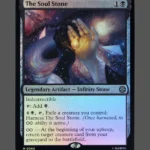 The Soul Stone Foil MTG proxy card from Marvel's Spider-Man #066