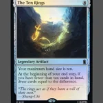 The Ten Rings Foil MTG proxy card from Marvel Super Heroes #251