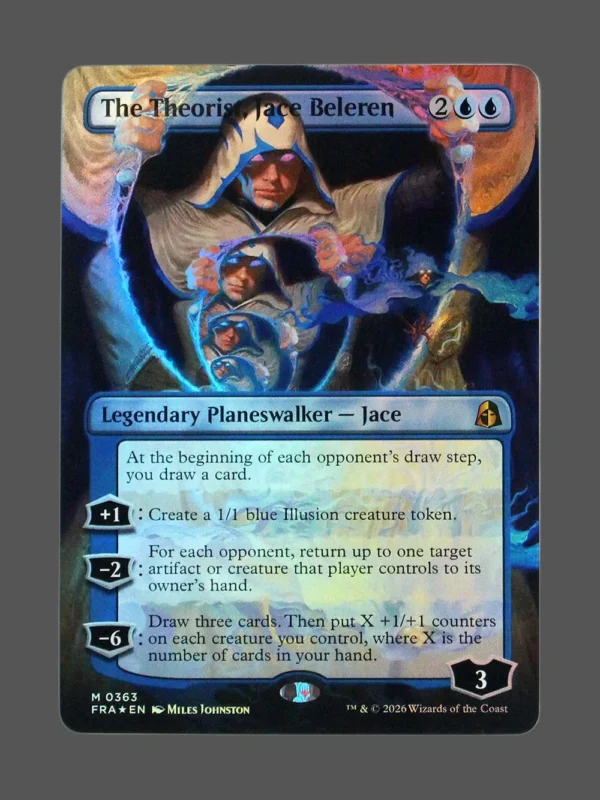 The Theorist, Jace Beleren Foil MTG proxy card from Reality Fracture #363