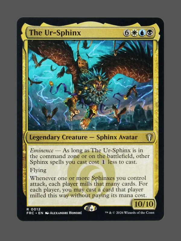 The Ur-Sphinx Holo MTG proxy card from Reality Fracture Commander #12