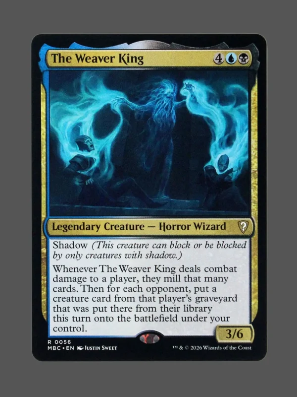 The Weaver King Holo MTG proxy card from Mystery Booster Commander Edition #56