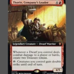 Thorin, Company's Leader Holo MTG proxy card from The Hobbit Eternal #100