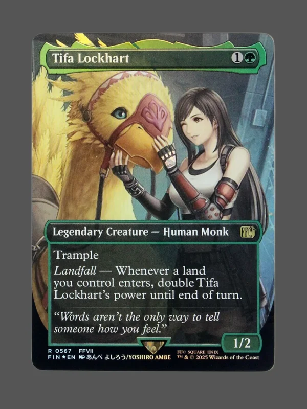 Tifa Lockhart Chocobotrack Foil MTG proxy card from Final Fantasy #567