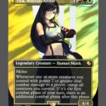 Tifa, Martial Artist Surge Foil MTG proxy card from Final Fantasy Commander #214