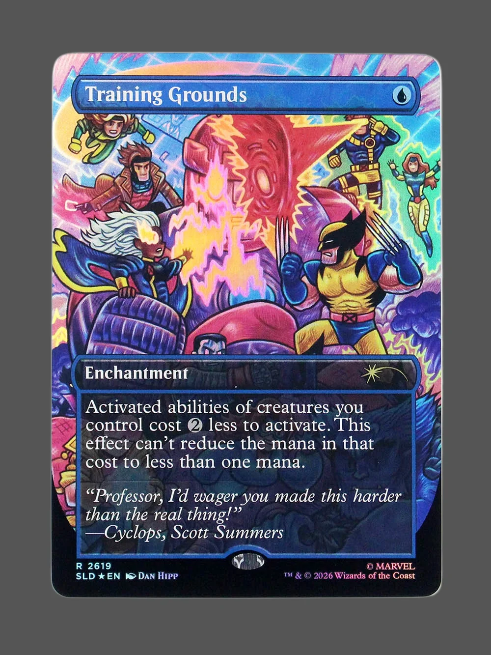 training-grounds-2619-holo.webp Training Grounds Holo MTG proxy card from Secret Lair Drop #2619