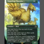 Traveling Chocobo Chocobotrack Foil MTG proxy card from Final Fantasy #568