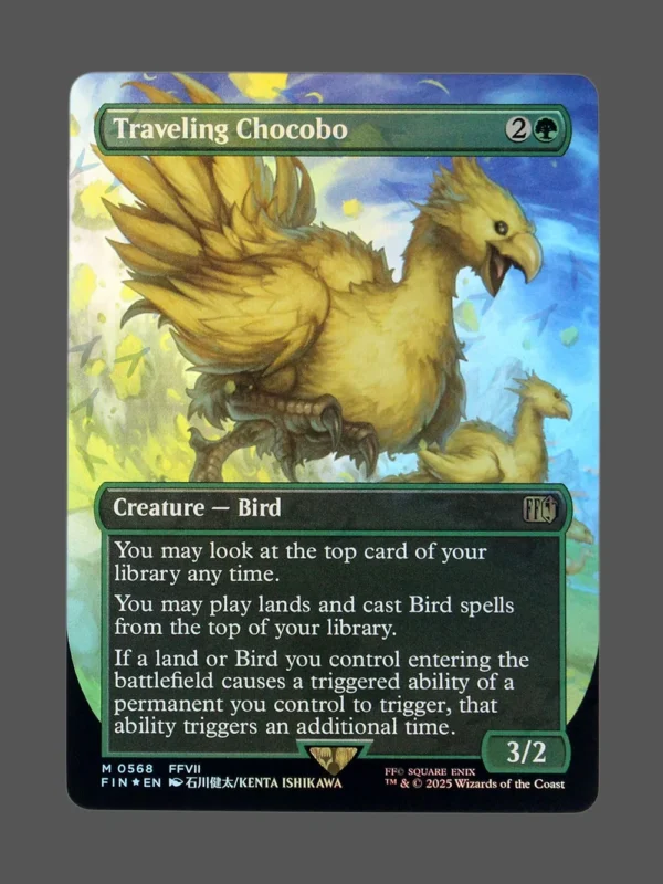 Traveling Chocobo Chocobotrack Foil MTG proxy card from Final Fantasy #568