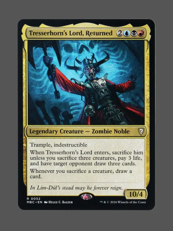 Tresserhorn's Lord, Returned Holo MTG proxy card from Mystery Booster Commander Edition #52