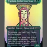 Tripitaka, Seeker from Tang Foil MTG proxy card from Secret Lair Drop #2404