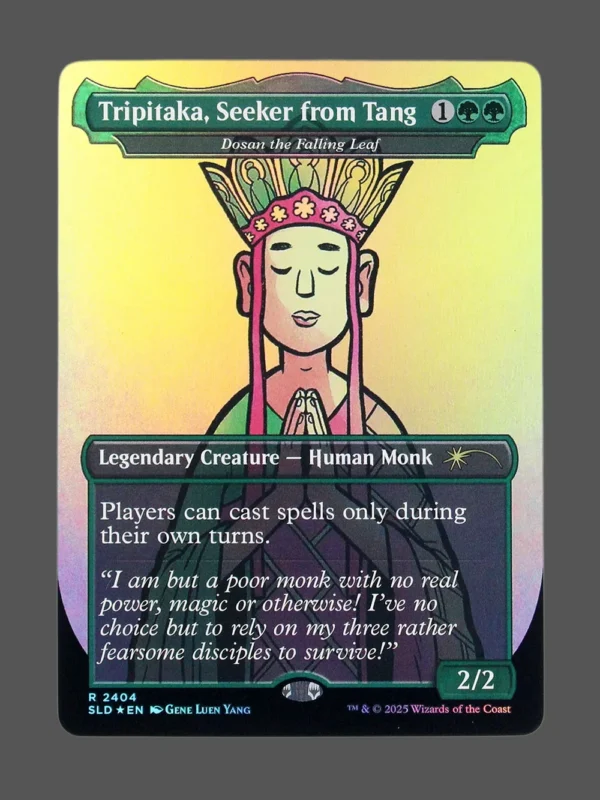 Tripitaka, Seeker from Tang Foil MTG proxy card from Secret Lair Drop #2404