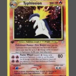 Typhlosion Regular Pokemon proxy card from Neo Genesis #17