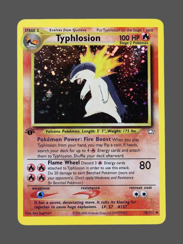 Typhlosion Regular Pokemon proxy card from Neo Genesis #17