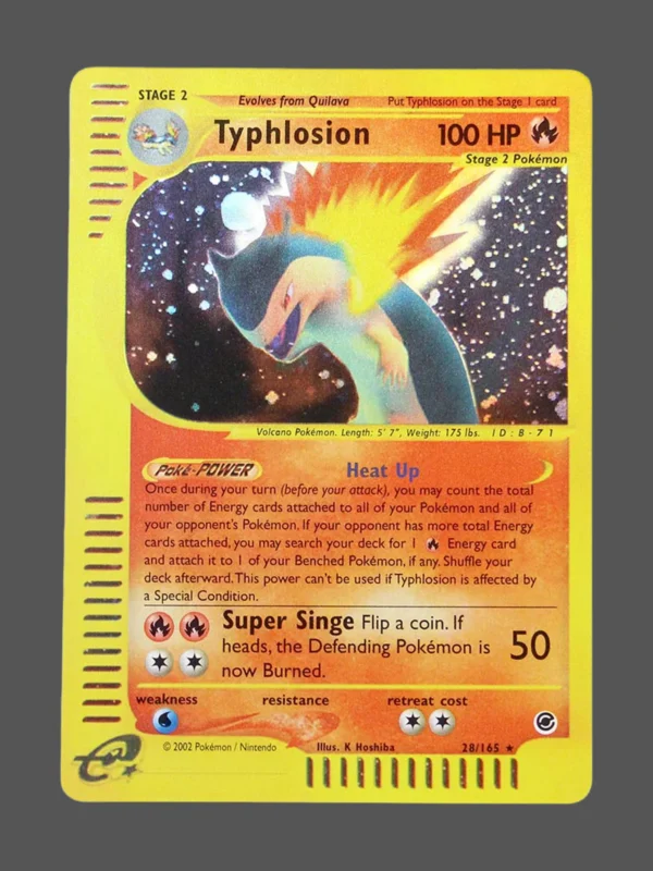 Typhlosion Regular Pokemon proxy card from Expedition #28