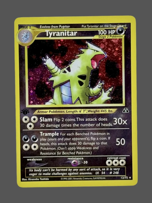 Tyranitar Regular Pokemon proxy card from Neo Discovery #12