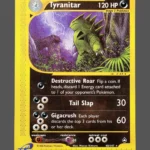 Tyranitar Regular Pokemon proxy card from Aquapolis #40