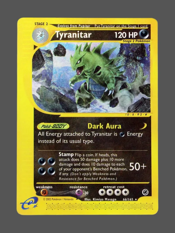 Tyranitar Regular Pokemon proxy card from Expedition #66