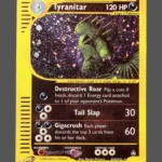 Tyranitar Regular Pokemon proxy card from Aquapolis #H28