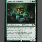 Tyvar, the Pummeler Holo MTG proxy card from Duskmourn: House of Horror #202