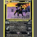 Umbreon Regular Pokemon proxy card from Neo Discovery #32