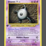 Unown X Regular Pokemon proxy card from Neo Destiny #30