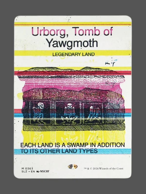 Urborg, Tomb of Yawgmoth Holo MTG proxy card from The Zeta Set #363
