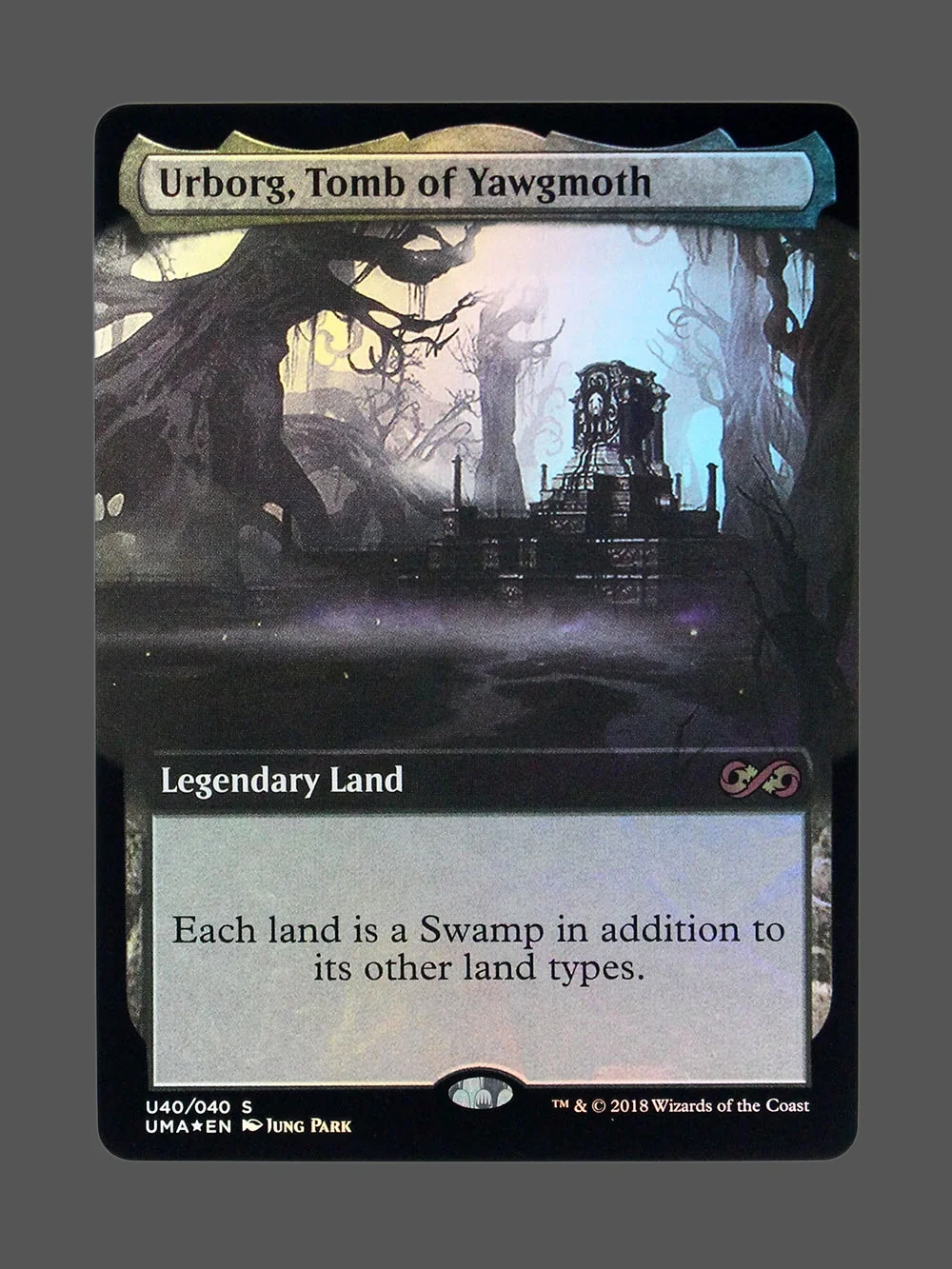 urborg-tomb-of-yawgmoth-u40-foil.webp Urborg, Tomb of Yawgmoth Foil MTG proxy card from Ultimate Box Topper #U40
