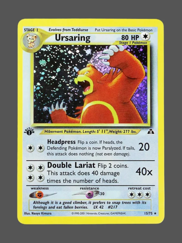 Ursaring Regular Pokemon proxy card from Neo Discovery #15