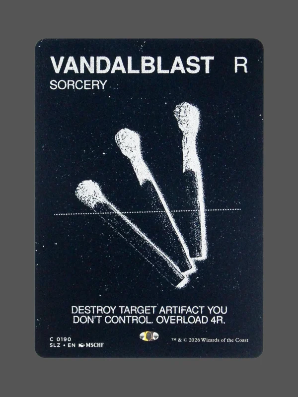 Vandalblast Holo MTG proxy card from The Zeta Set #190
