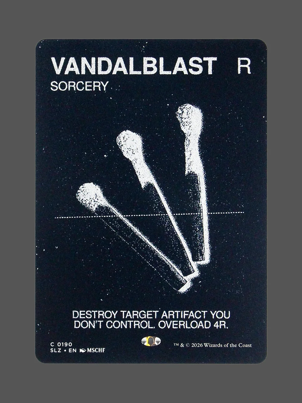 vandalblast-190.webp Vandalblast Holo MTG proxy card from The Zeta Set #190