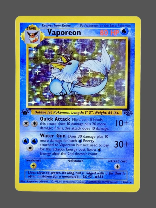 Vaporeon Regular Pokemon proxy card from Jungle #12
