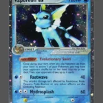 Vaporeon ex Galaxy Foil Pokemon proxy card from Delta Species #110