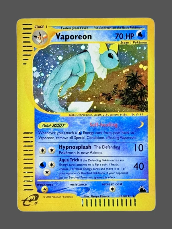 Vaporeon Regular Pokemon proxy card from Skyridge #H31