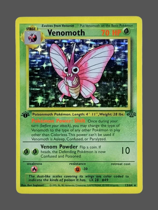Venomoth Regular Pokemon proxy card from Jungle #13