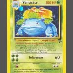 Venusaur Holo Pokemon proxy card from Base Set 2 #18