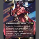 Vincent Valentine/Galian Beast Surge Foil MTG proxy card from Final Fantasy #528