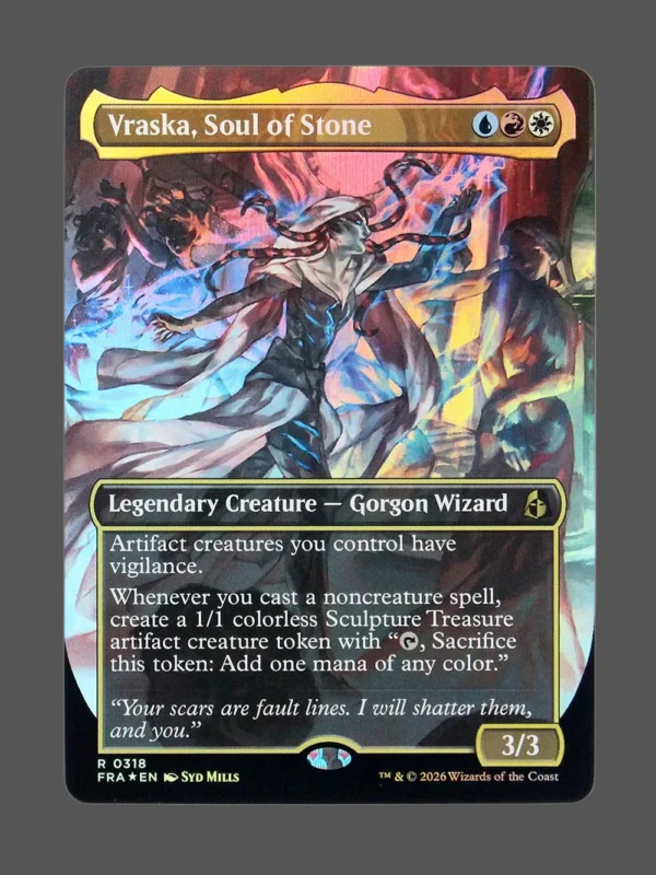 Vraska, Soul of Stone Foil MTG proxy card from Reality Fracture #318