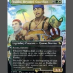 Wakka, Devoted Guardian Chocobotrack Foil MTG proxy card from Final Fantasy Commander #477
