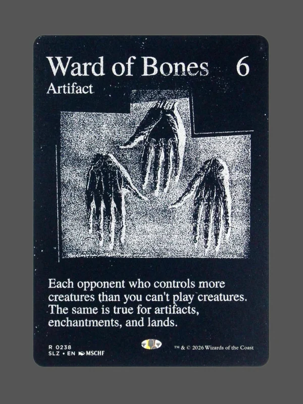 Ward of Bones Holo MTG proxy card from The Zeta Set #238