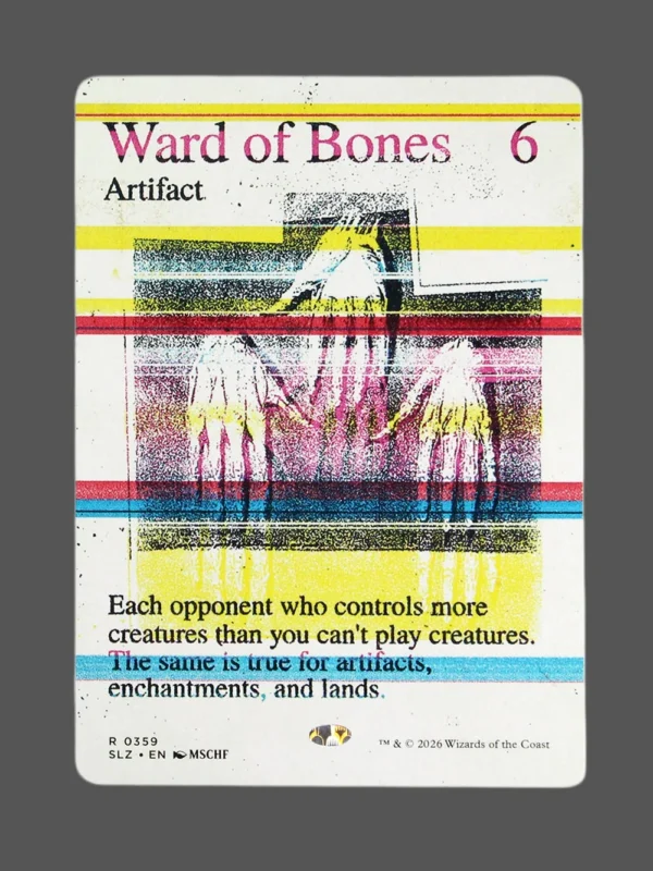 Ward of Bones Holo MTG proxy card from The Zeta Set #359