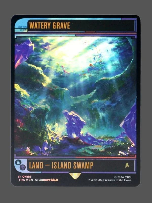 Watery Grave Surge Foil MTG proxy card from Star Trek #488
