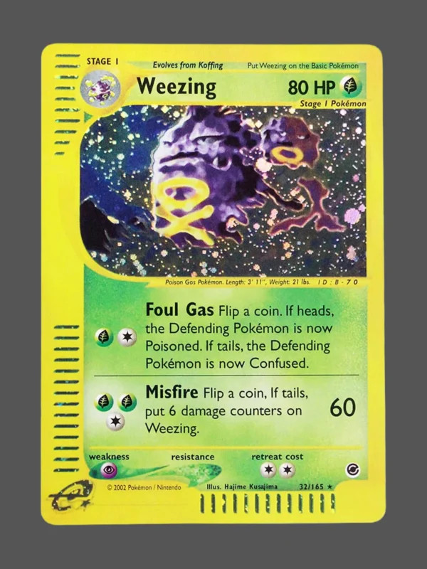 Weezing Regular Pokemon proxy card from Expedition #32